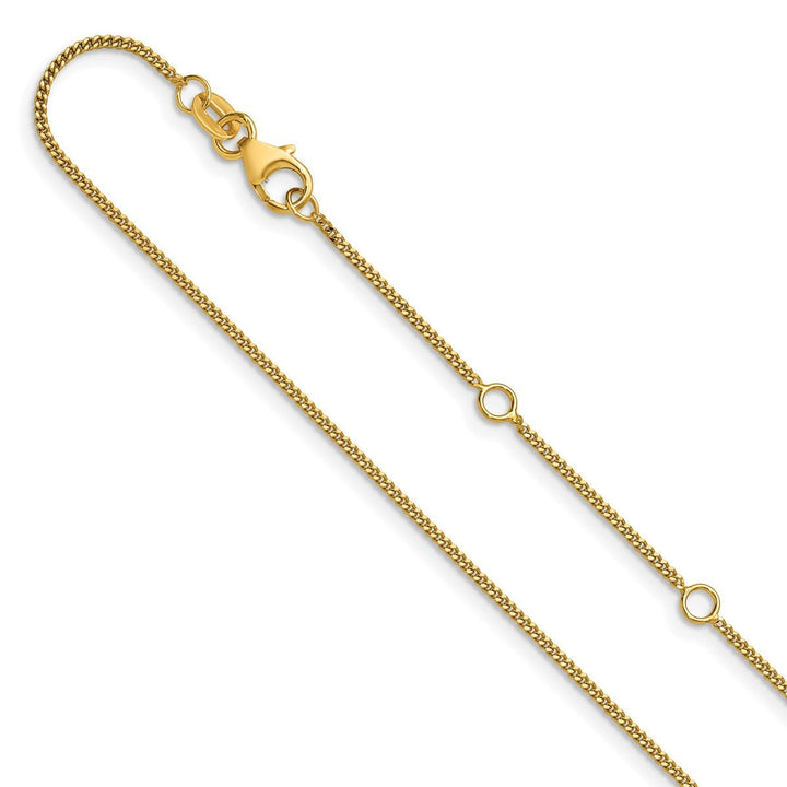 Gold 1.15mm Curb Chain, 18" - Chain - Design Jewellers Edmonton