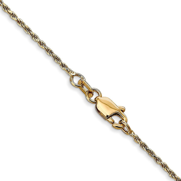 Gold 1.15mm Rope Chain, 16" - Chain - Design Jewellers Edmonton