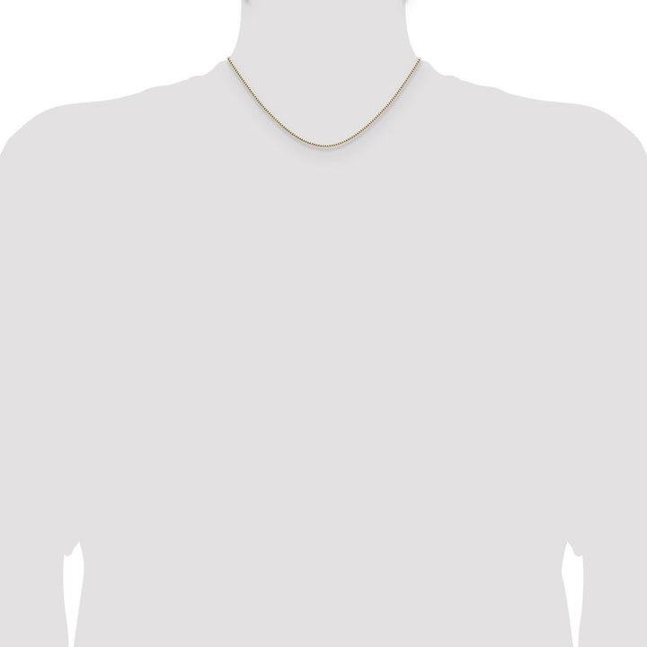 Gold 1.1mm Box Chain, 16" - Chain - Design Jewellers Edmonton