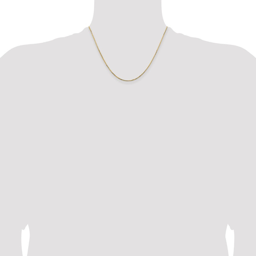 Gold 1.1mm Box Chain, 18