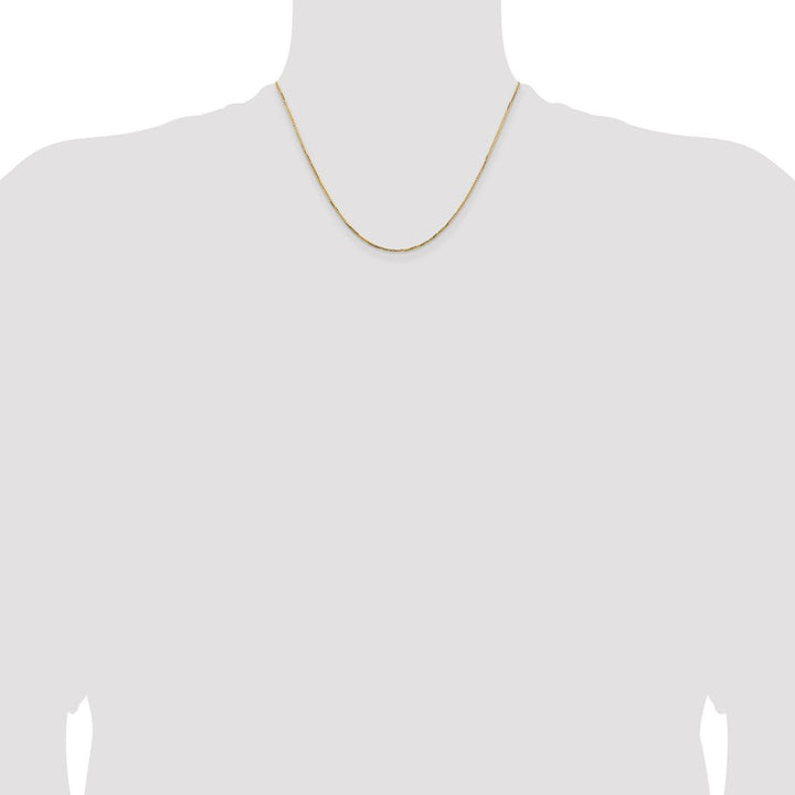Gold 1.1mm Box Chain, 18" - Chain - Design Jewellers Edmonton