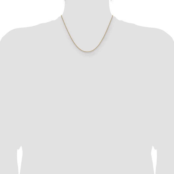 Gold 1.1mm Box Chain, 18" - Chain - Design Jewellers Edmonton