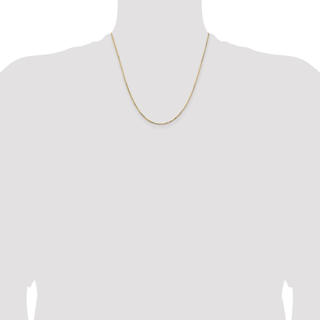Gold 1.1mm Box Chain, 20