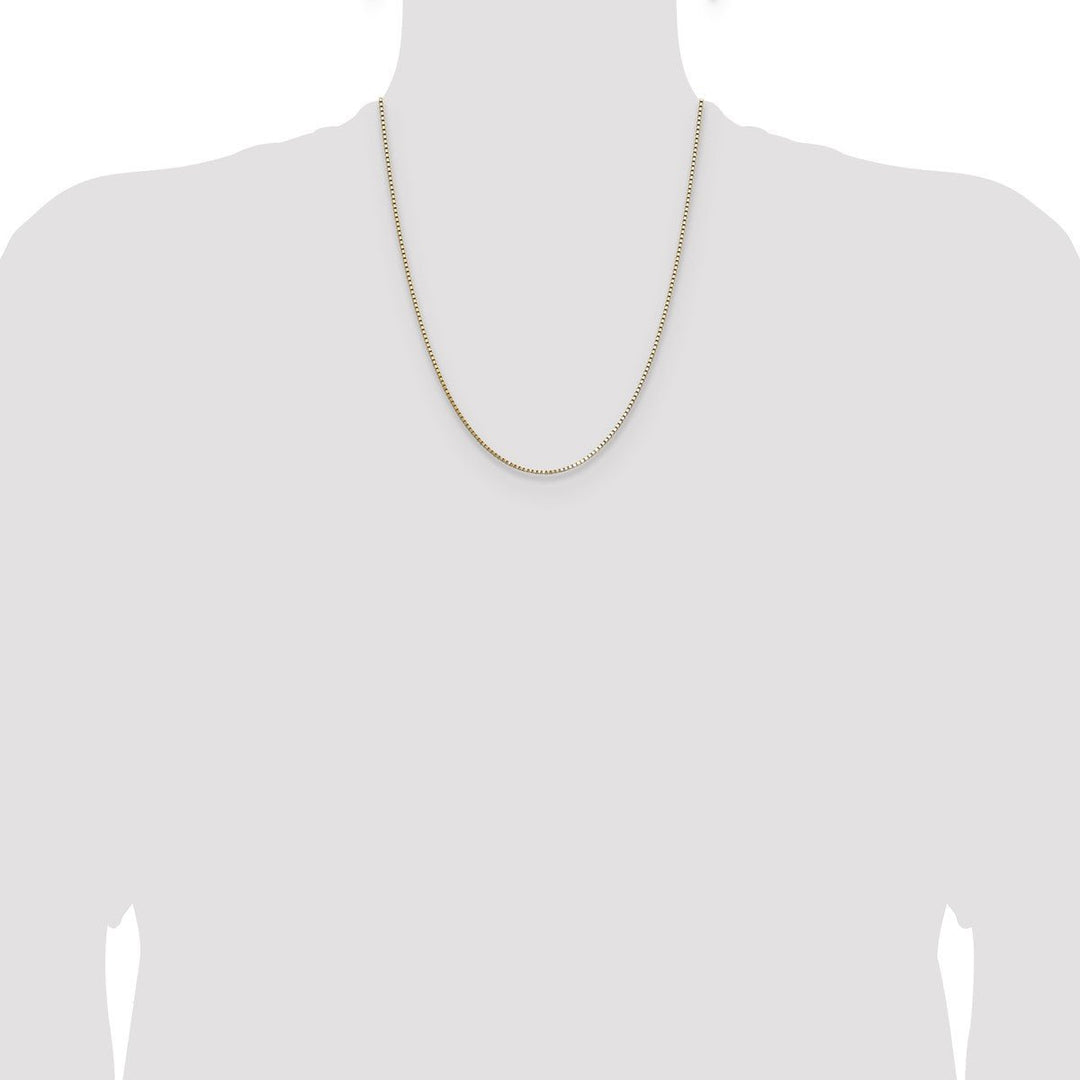 Gold 1.1mm Box Chain, 22