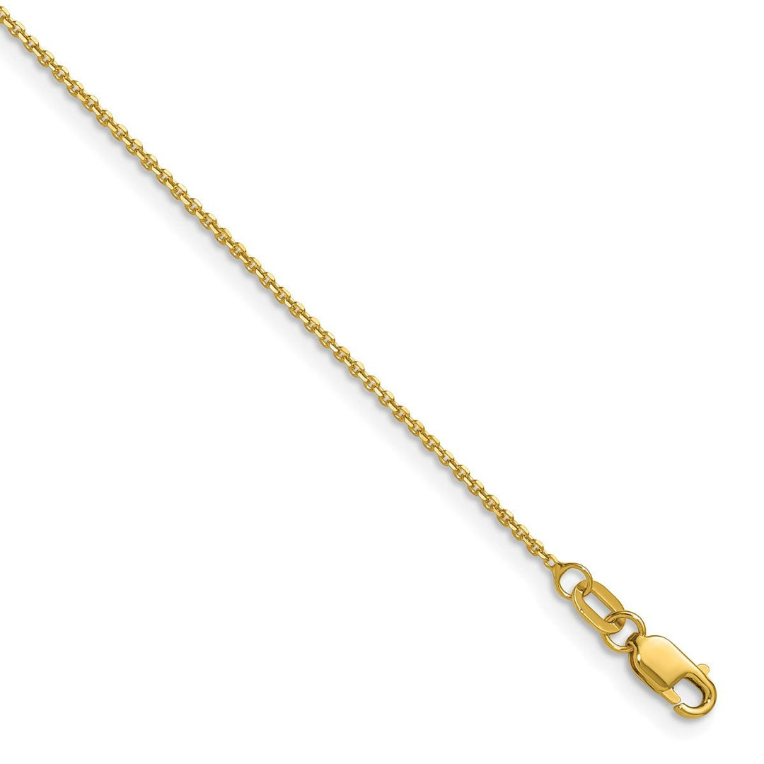 Gold 1.1mm Cable Chain, 16"