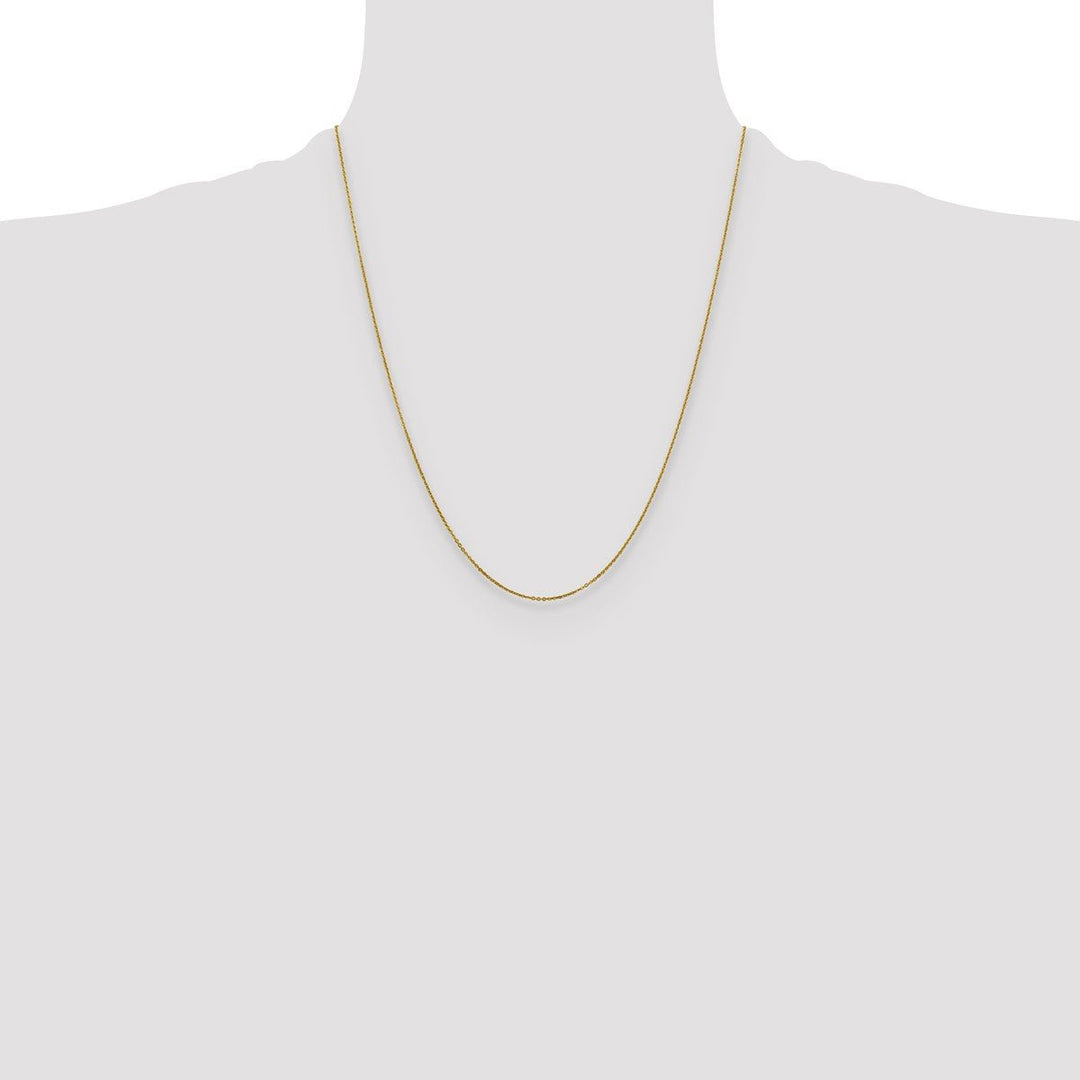 Gold 1.1mm Cable Chain, 22