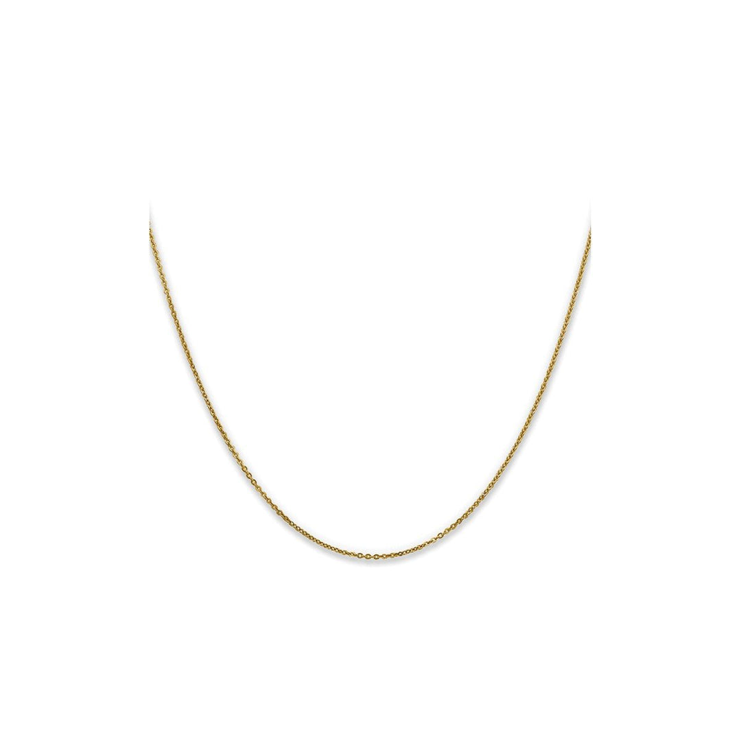 Gold 1.1mm Cable Chain, 22