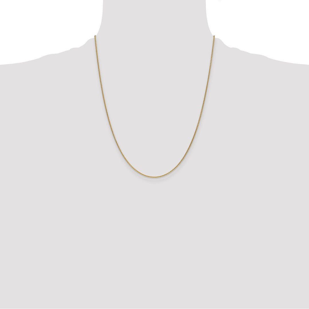 Gold 1.1mm Cable Chain, 22