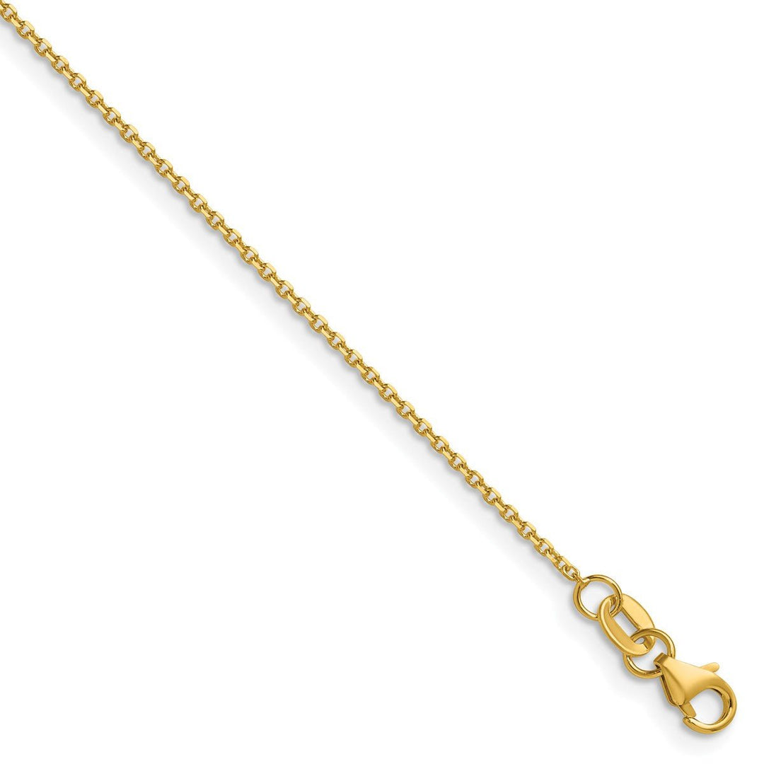 Gold 1.1mm Cable Chain, 22"