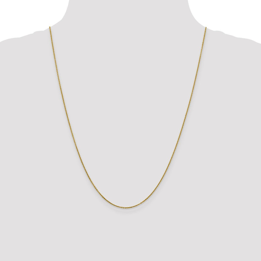 Gold 1.1mm Cable Chain, 24