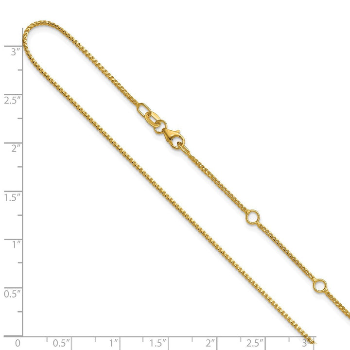 Gold 1.1mm Franco Chain, 16" - Chain - Design Jewellers Edmonton