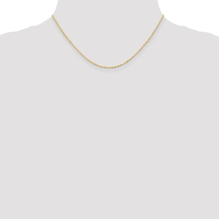 Gold 1.1mm Singapore Chain, 16" - Chain - Design Jewellers Edmonton