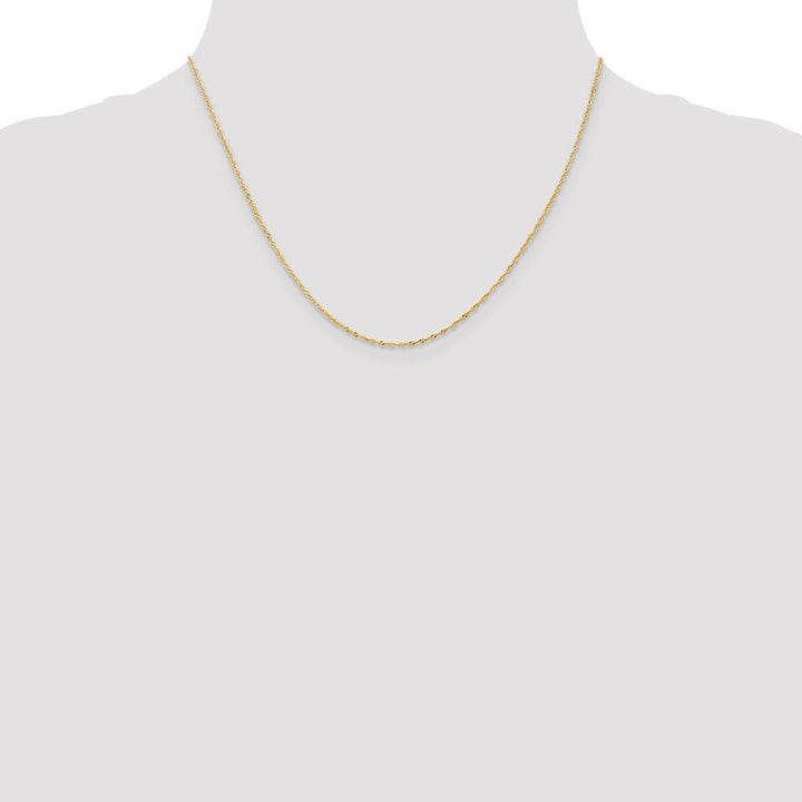 Gold 1.1mm Singapore Chain, 18" - Chain - Design Jewellers Edmonton