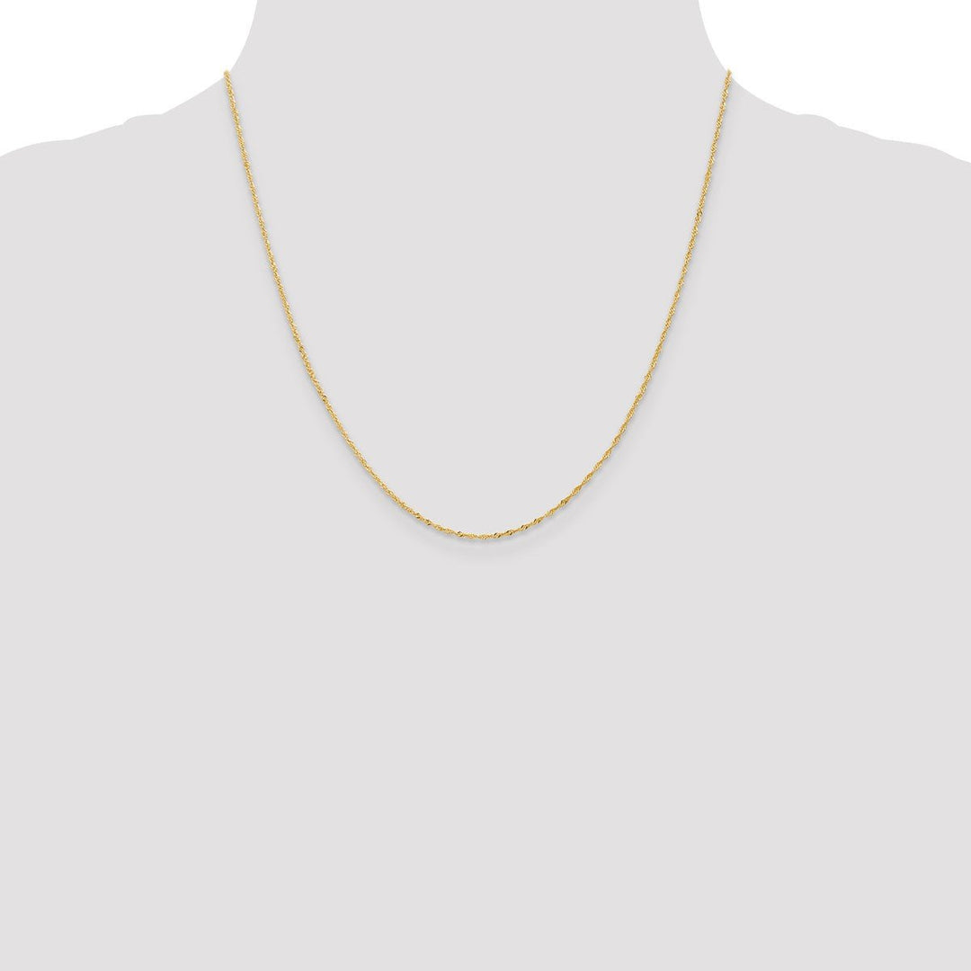 Gold 1.1mm Singapore Chain, 20