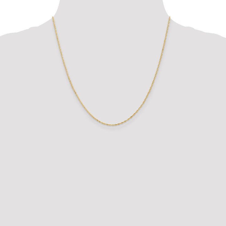Gold 1.1mm Singapore Chain, 20" - Chain - Design Jewellers Edmonton