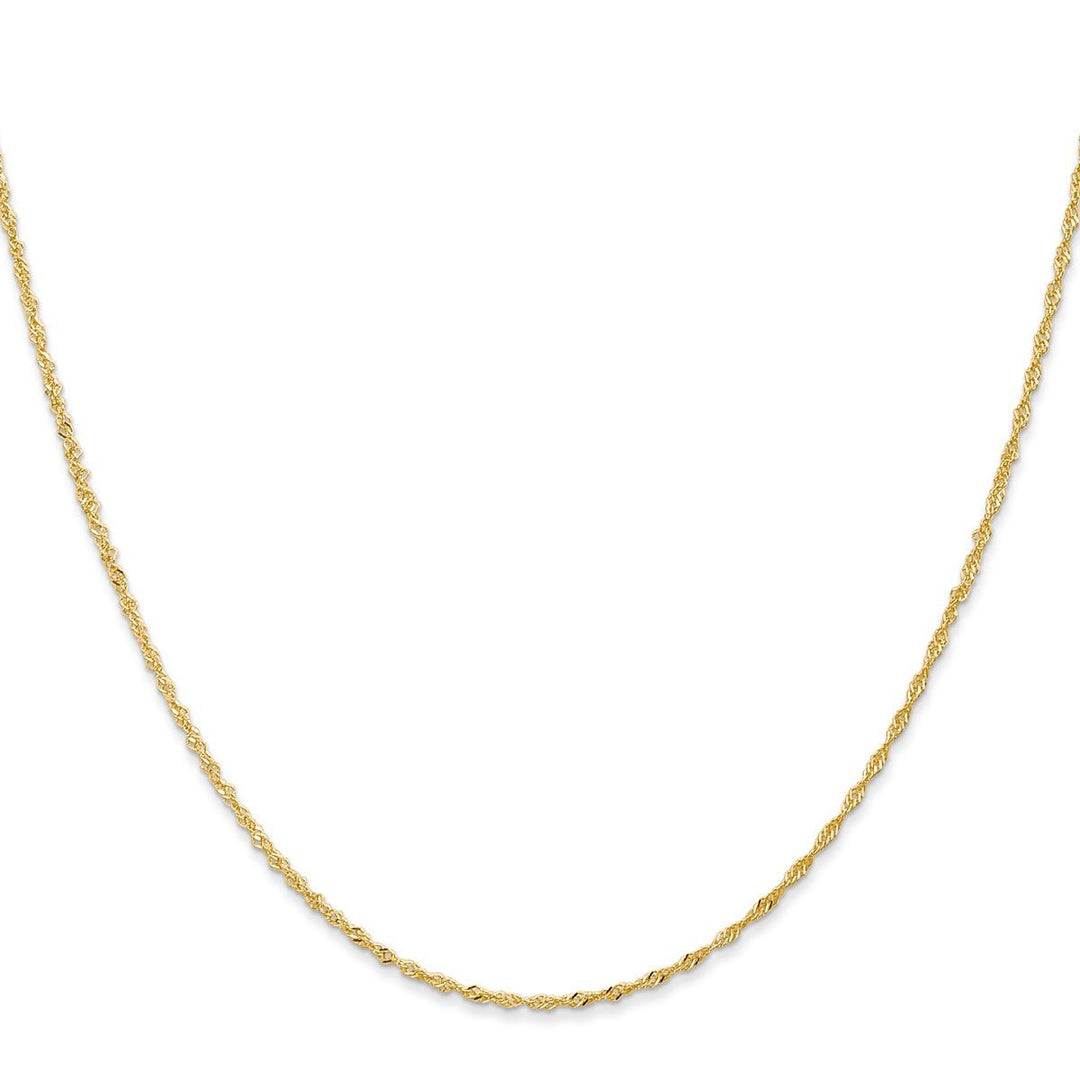 Gold 1.1mm Singapore Chain, 20