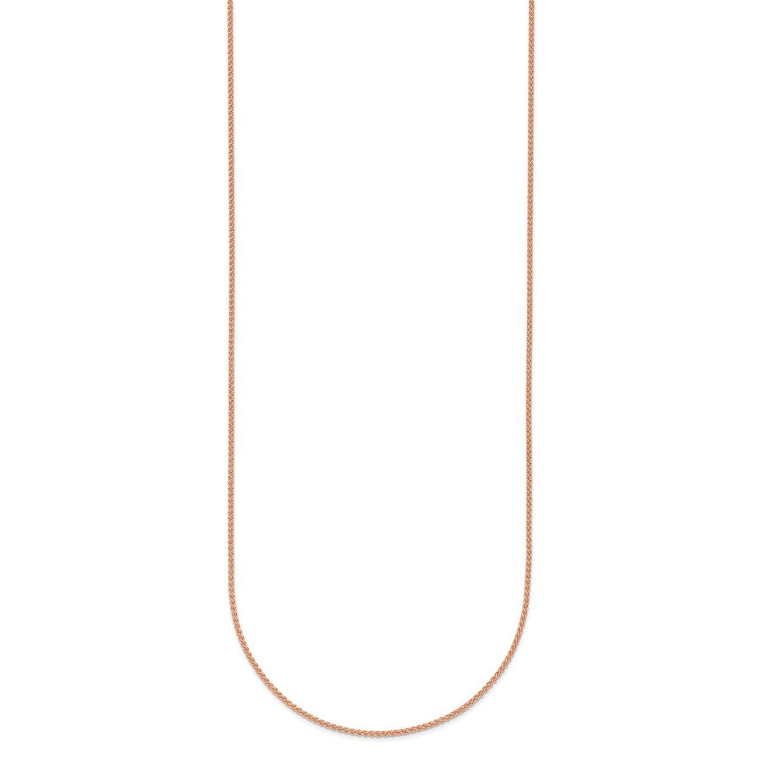 Gold 1.1mm Spiga (Wheat) Chain, 16