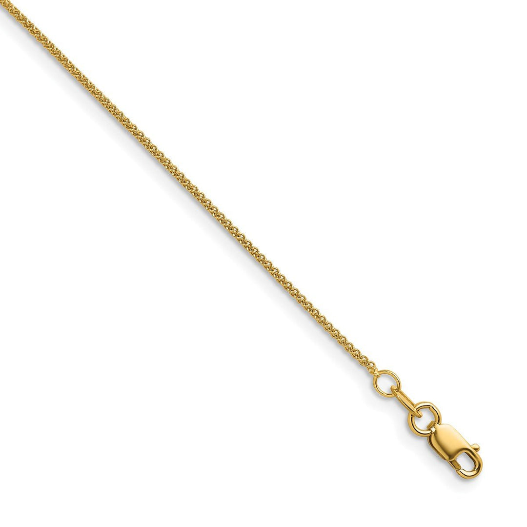 Gold 1.1mm Spiga (Wheat) Chain, 22"