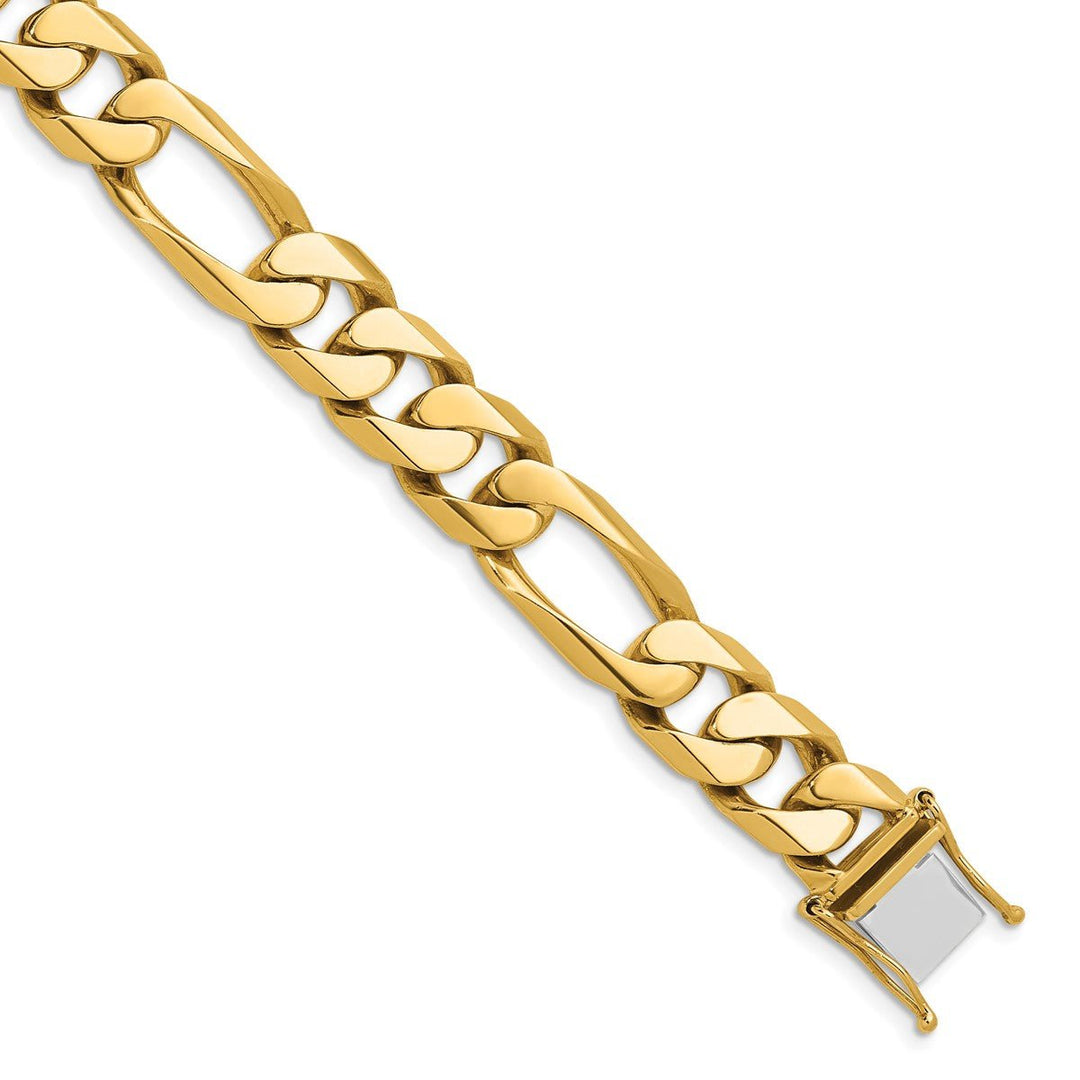 Gold 12.3mm Figaro Chain - Chain - Design Jewellers Edmonton