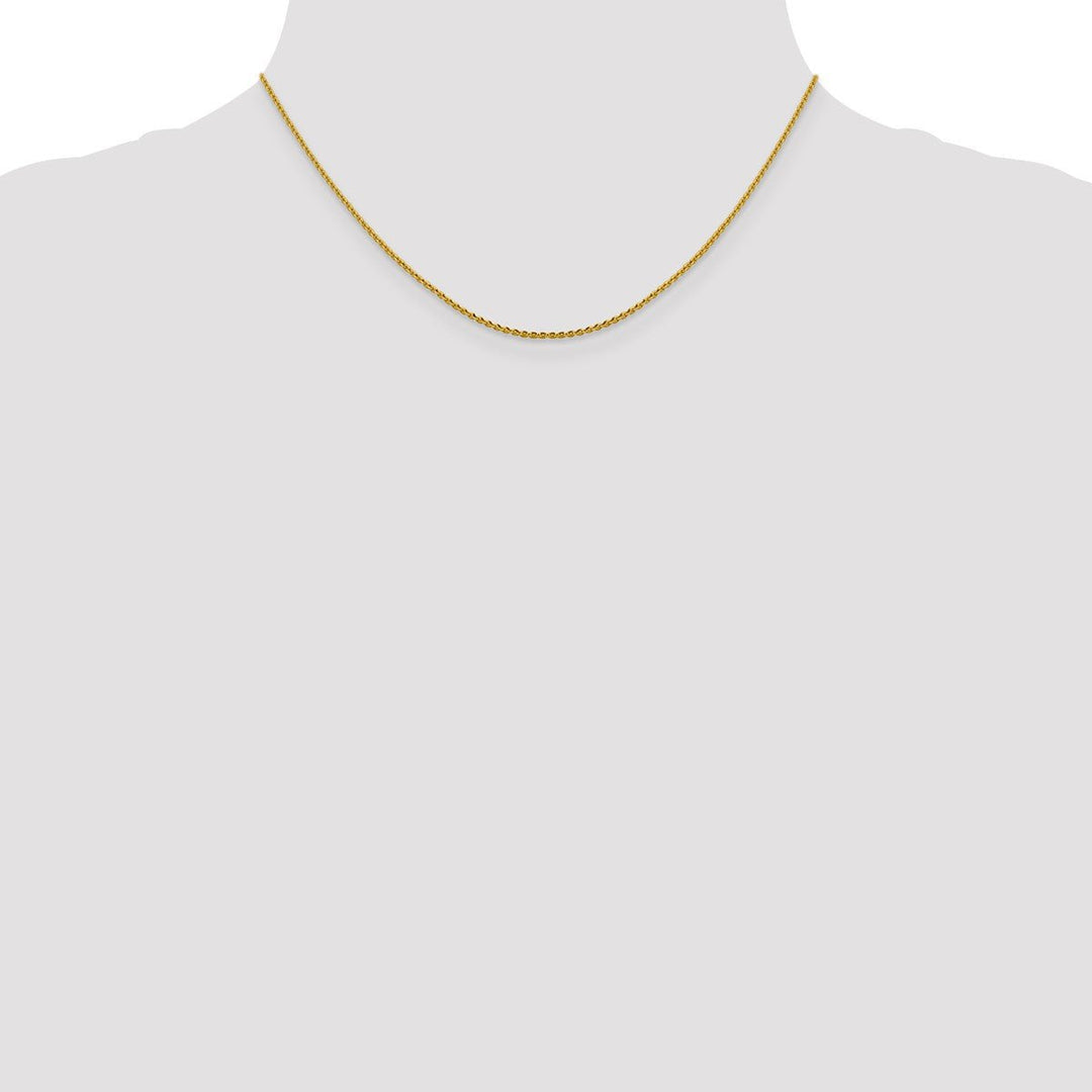 Gold 1.25mm Cable Chain, 16