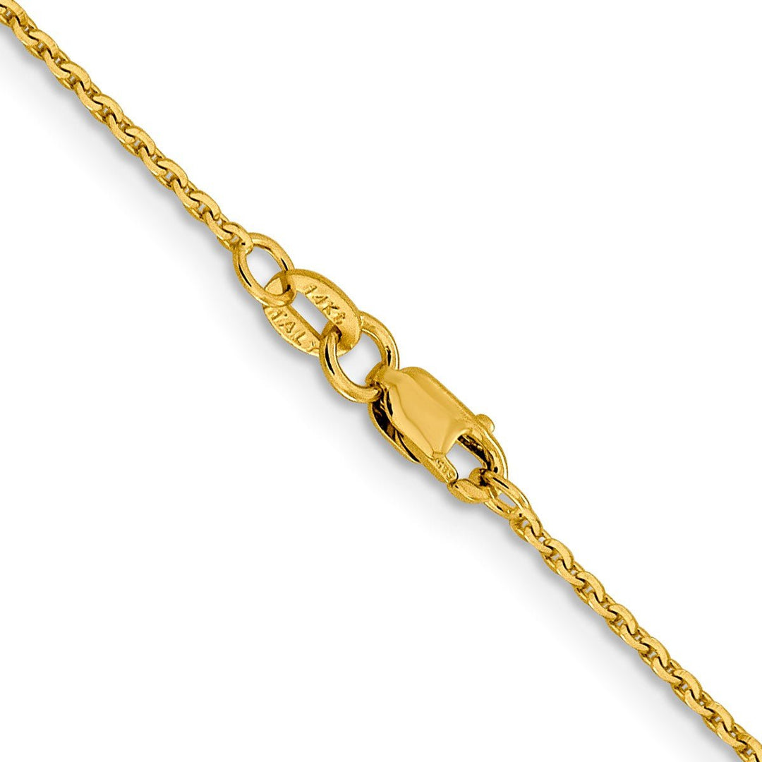 Gold 1.25mm Cable Chain, 16