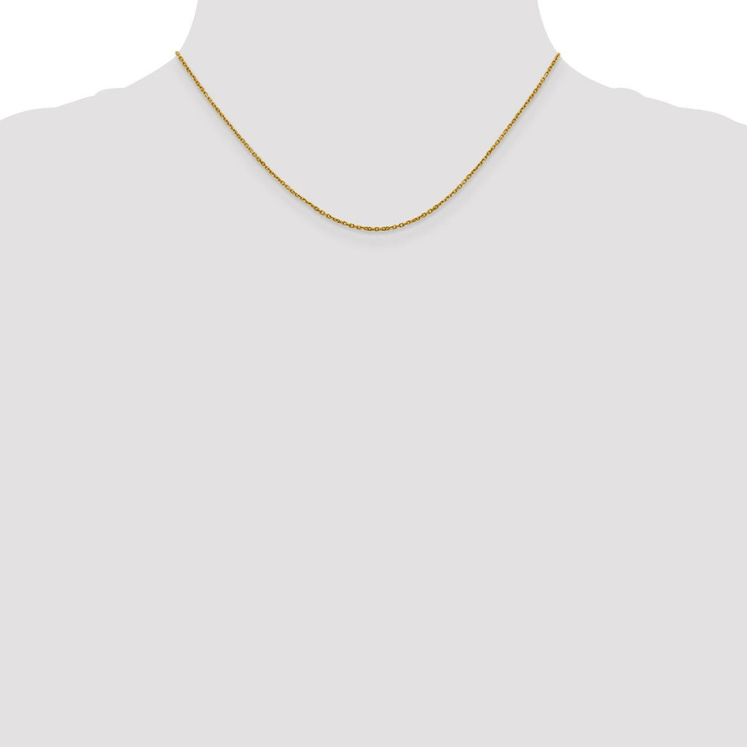 Gold 1.25mm Cable Chain, 16