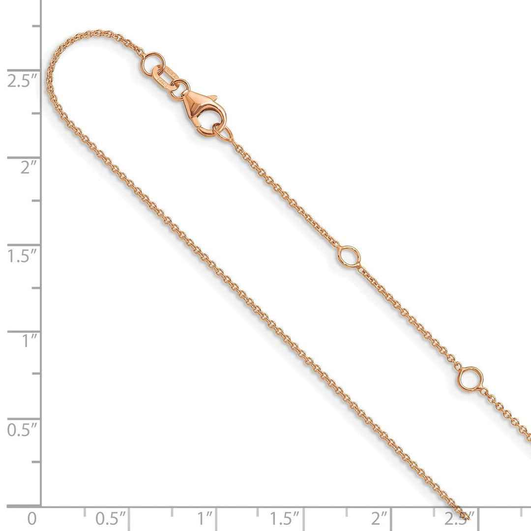 Gold 1.25mm Cable Chain, 16