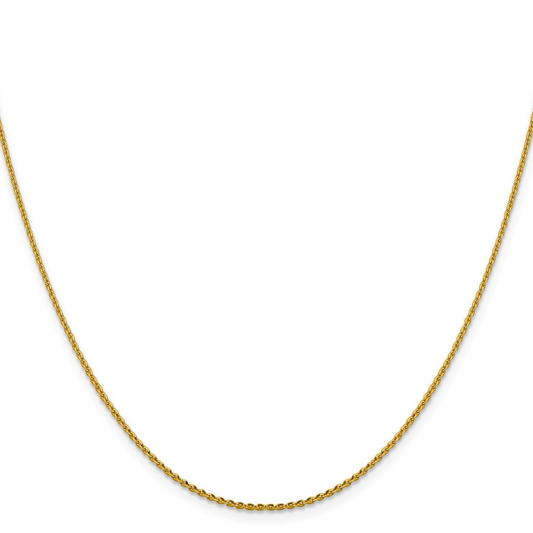Gold 1.25mm Cable Chain, 18