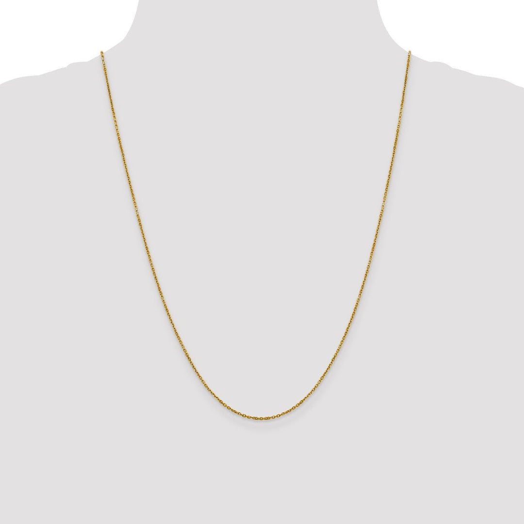 Gold 1.25mm Cable Chain, 24