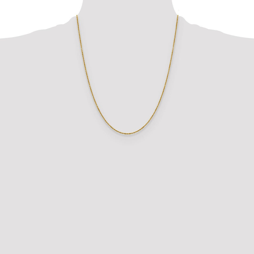 Gold 1.25mm Rolo Chain, 22