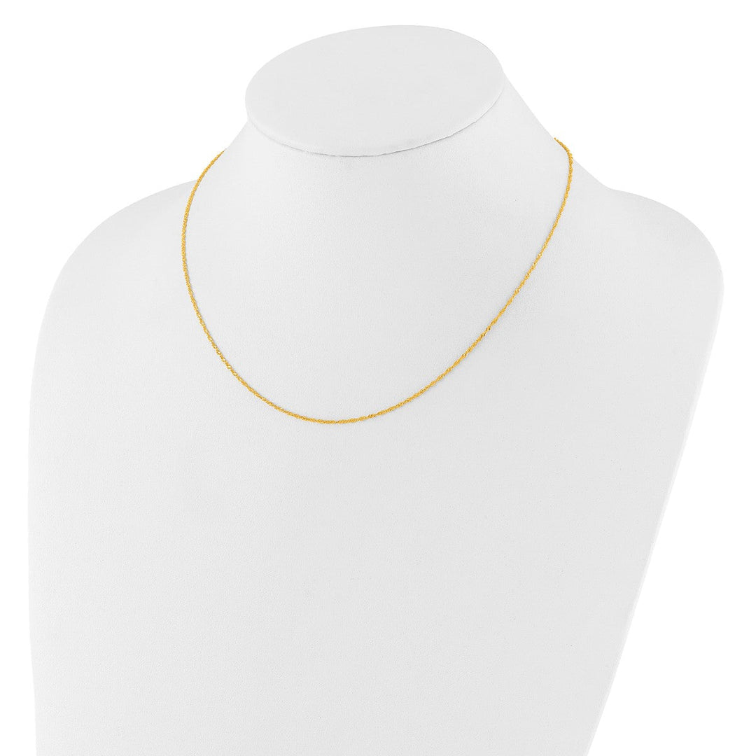 Gold 1.25mm Singapore Chain, 16