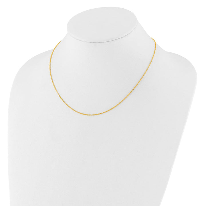 Gold 1.25mm Singapore Chain, 16" - Chain - Design Jewellers Edmonton