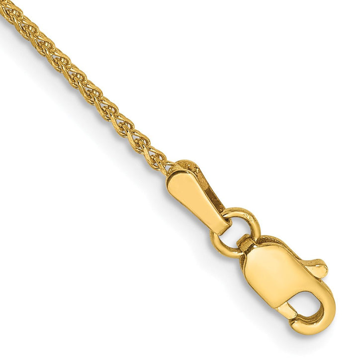 Gold 1.25mm Spiga (Wheat) Chain, 10" - Chain - Design Jewellers Edmonton