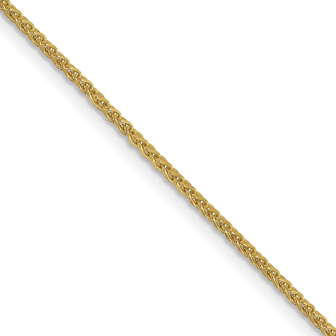 Gold 1.25mm Spiga (Wheat) Chain, 18"