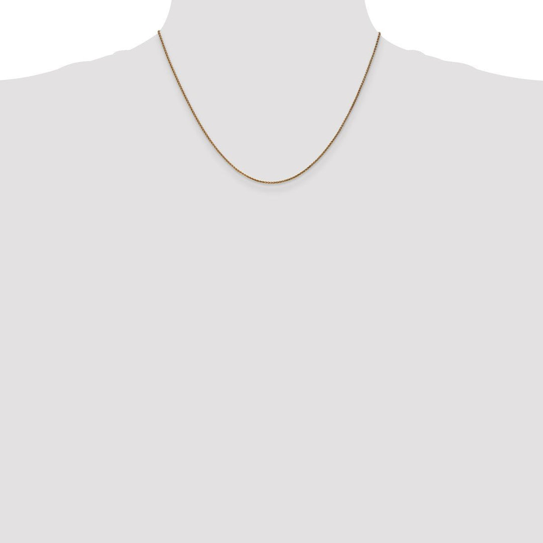 Gold 1.25mm Spiga (Wheat) Chain, 18