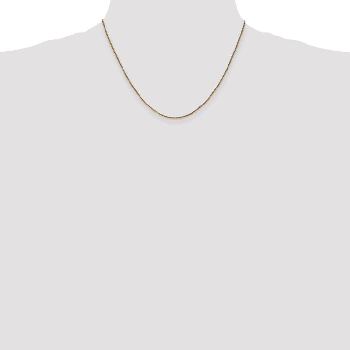 Gold 1.25mm Spiga (Wheat) Chain, 18" - Chain - Design Jewellers Edmonton