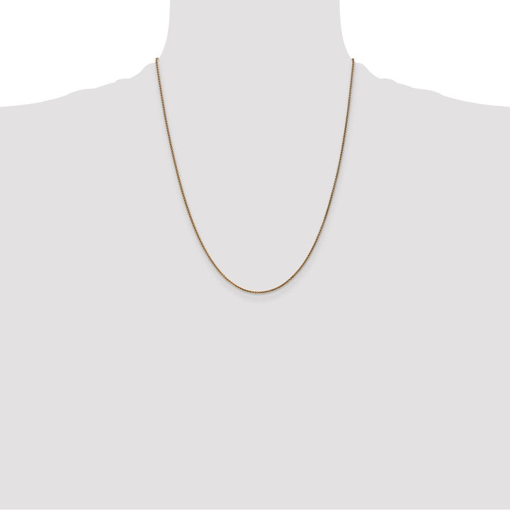 Gold 1.25mm Spiga (Wheat) Chain, 22" - Chain - Design Jewellers Edmonton