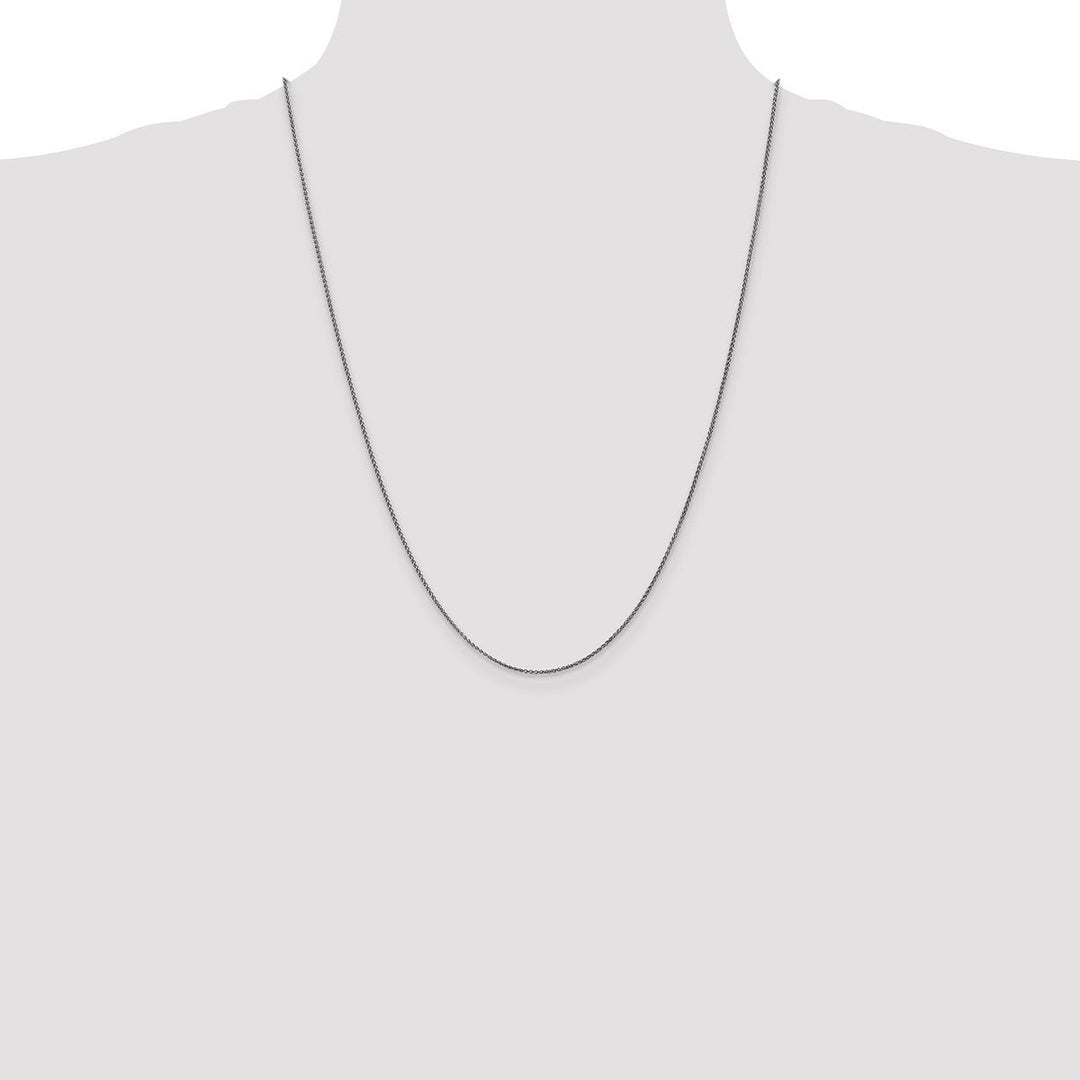 Gold 1.25mm Spiga (Wheat) Chain, 24