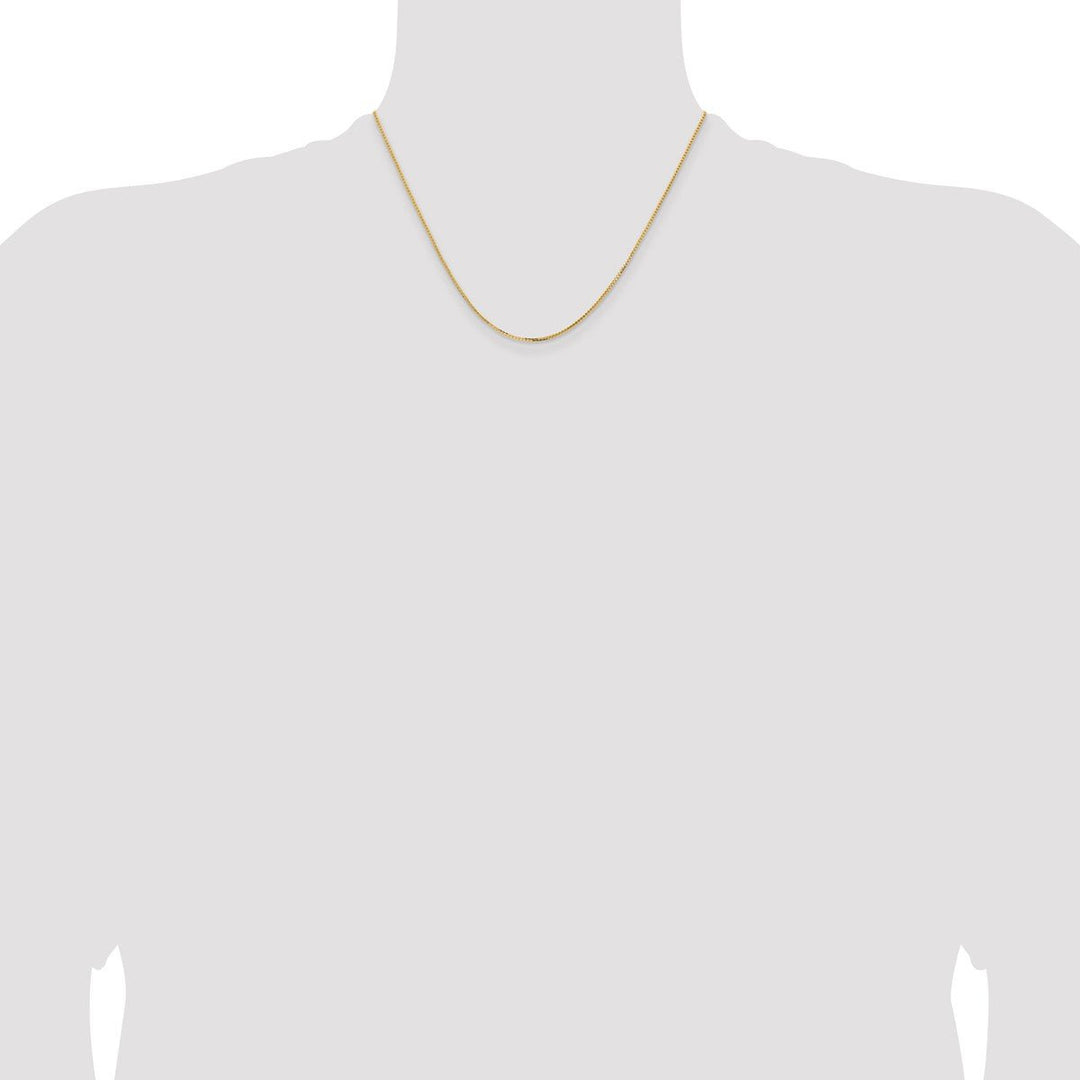 Gold 1.2mm Box Chain, 18