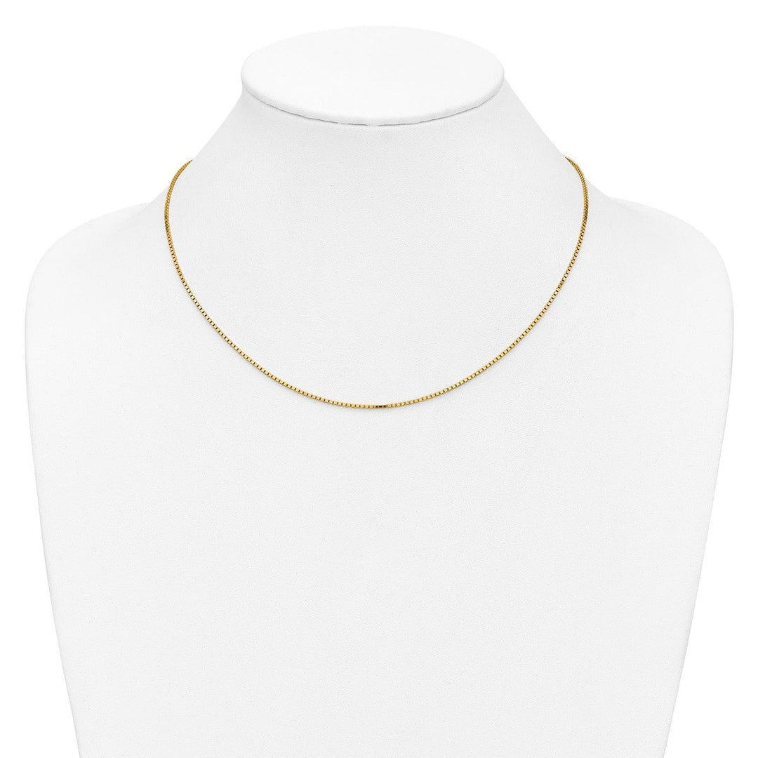 Gold 1.2mm Box Chain, 18