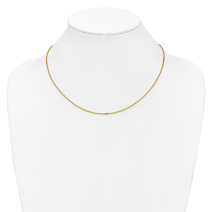 Gold 1.2mm Box Chain, 18" - Chain - Design Jewellers Edmonton