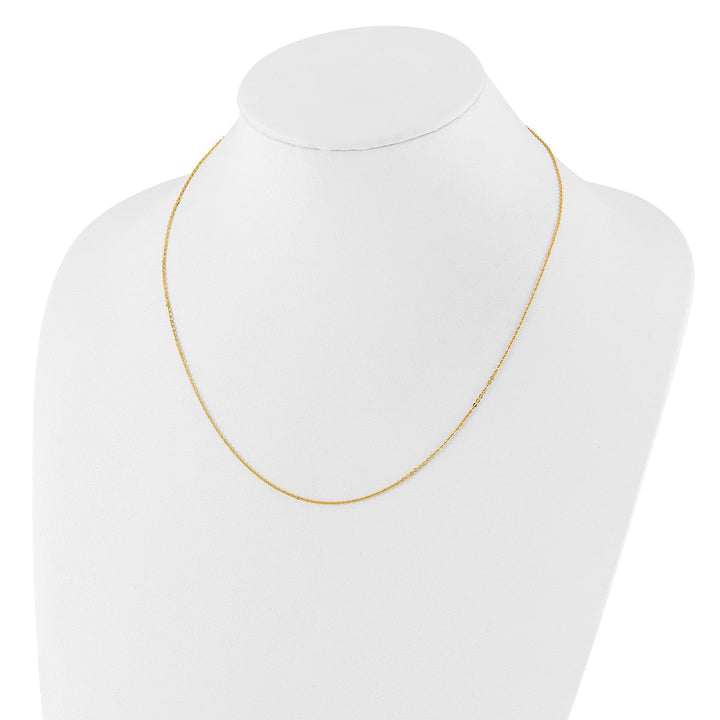 Gold 1.2mm Cable Chain, 16" - Chain - Design Jewellers Edmonton