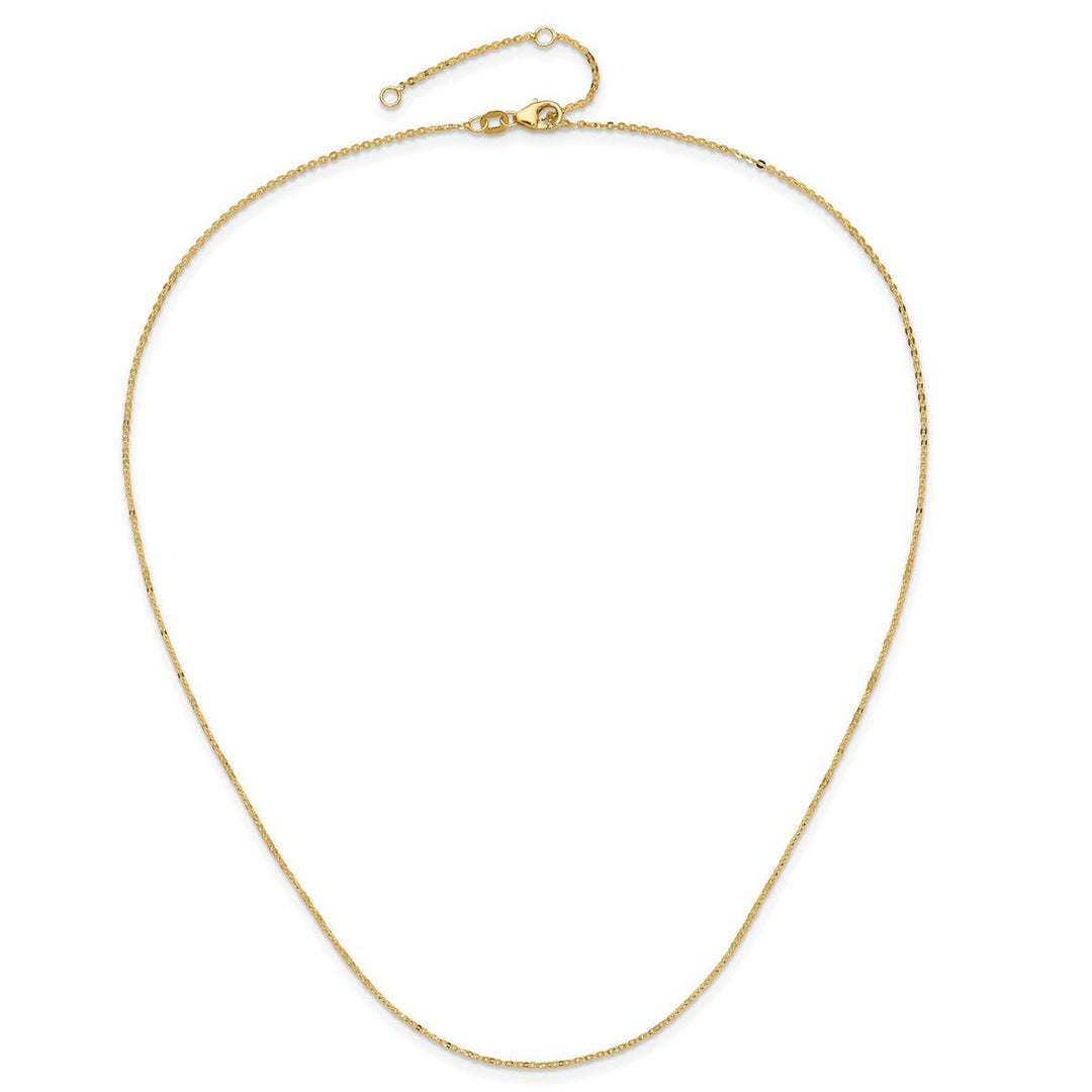 Gold 1.2mm Cable Chain, 16