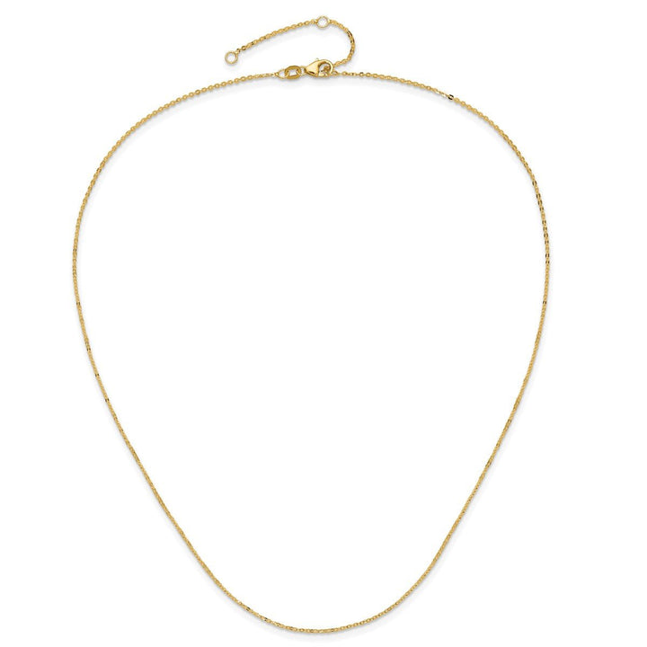 Gold 1.2mm Cable Chain, 16" - Chain - Design Jewellers Edmonton