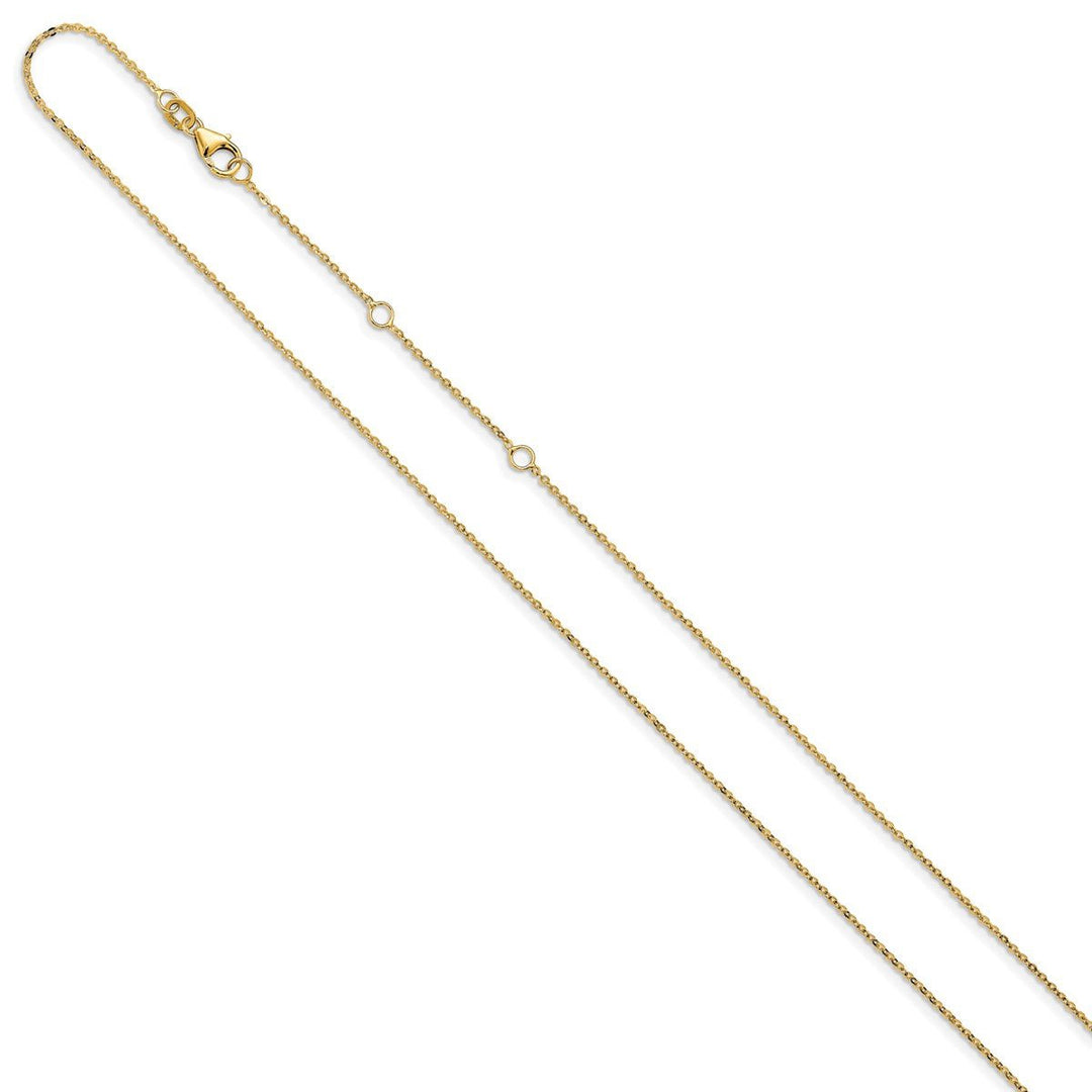 Gold 1.2mm Cable Chain, 16