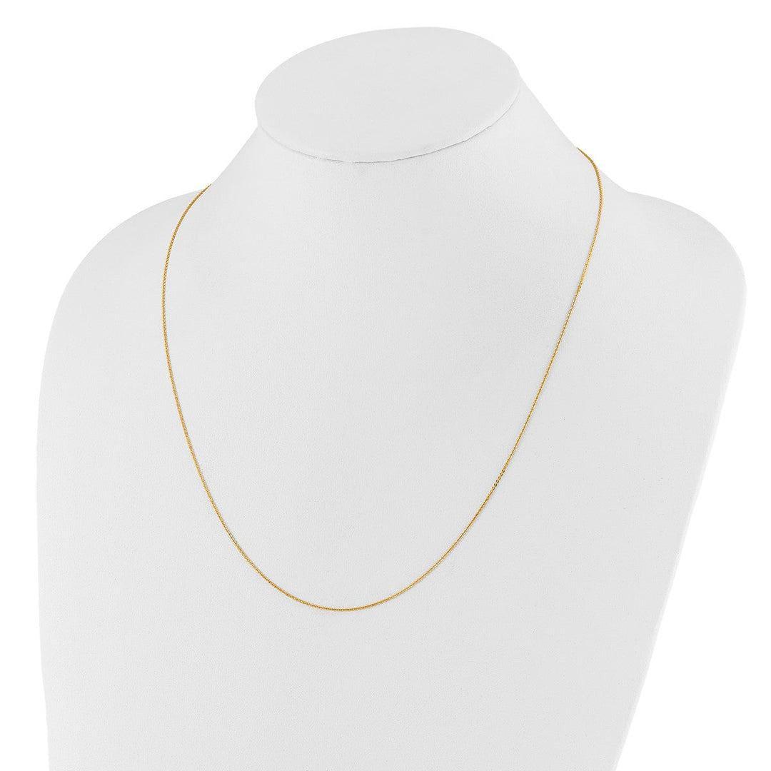 Gold 1.2mm Cable Chain, 22