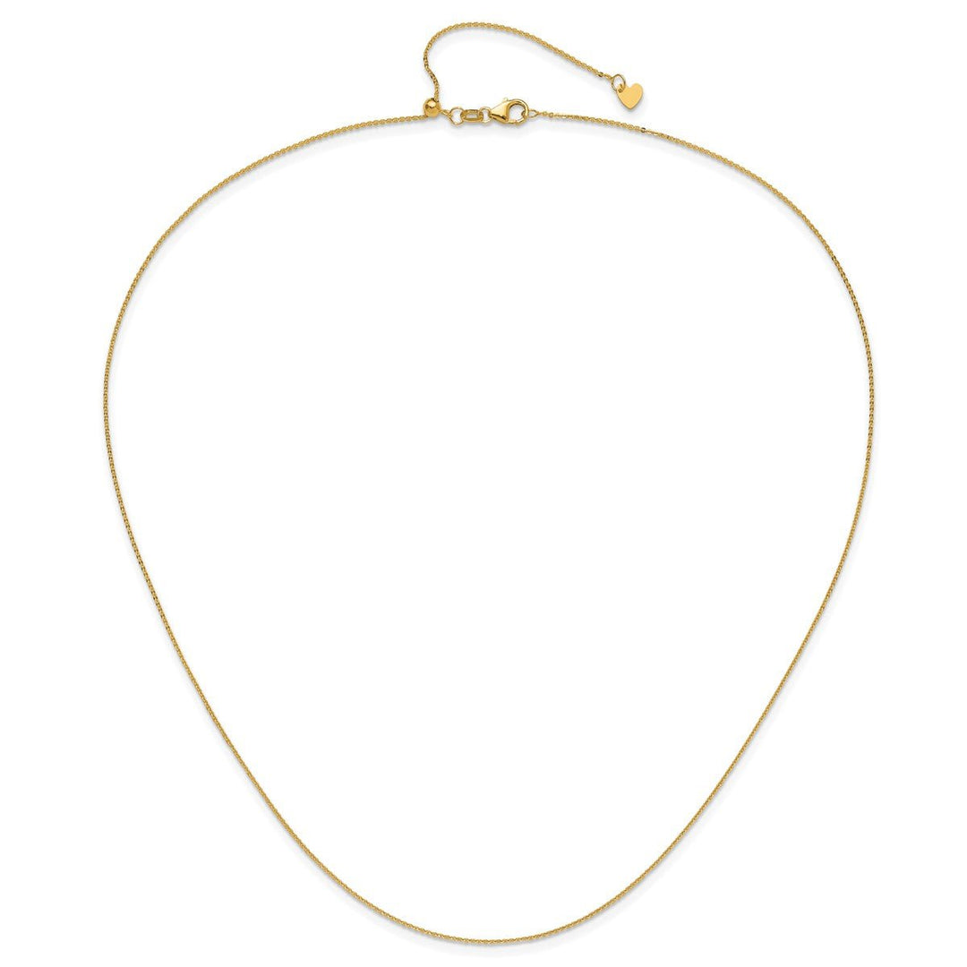 Gold 1.2mm Cable Chain, 22