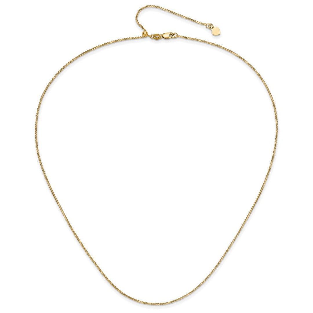 Gold 1.2mm Curb Necklaces, 22