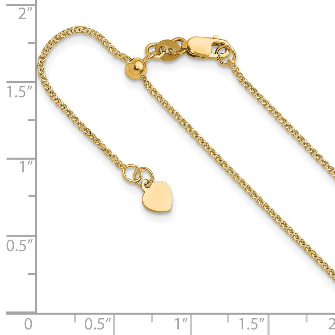 Gold 1.2mm Curb Necklaces, 22