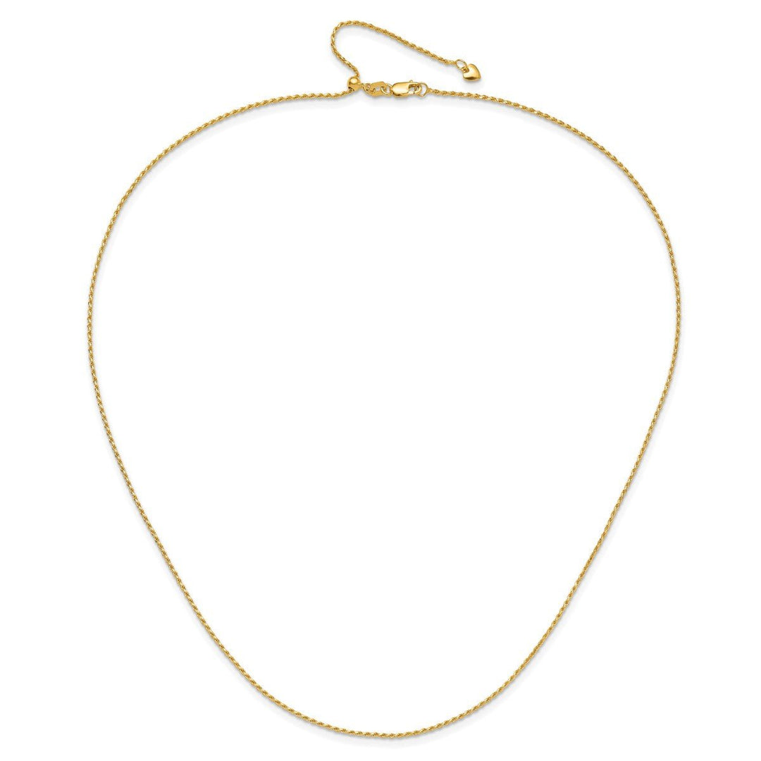 Gold 1.2mm Rope Chain, 22